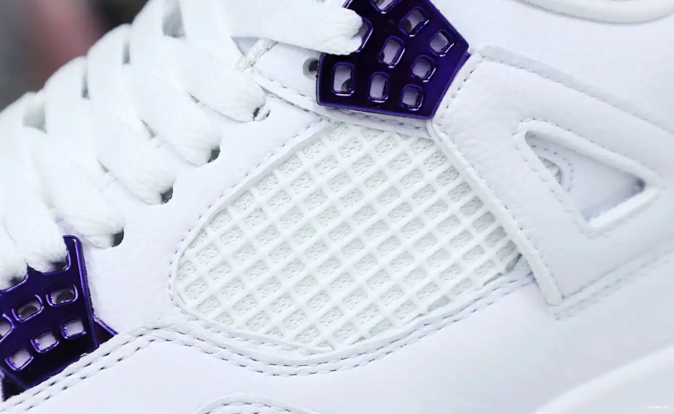 4 AIR PURPLE JORDAN METALLIC 0531